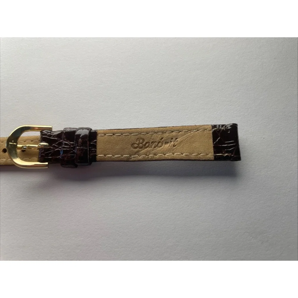 Band-it 12mm Brown Crocodile Grain Watch‎ Band